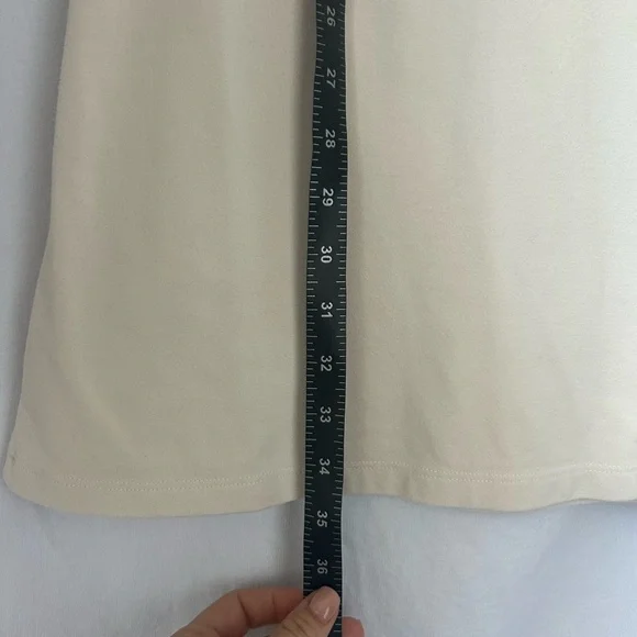 Susana Monaco Short Sleeve A-Line Mini Dress in Natural Size Medium - Picture 9 of 10